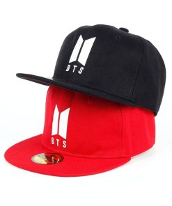 BTS Unisex Cap Caps New Logo cb5feb1b7314637725a2e7: black|Red