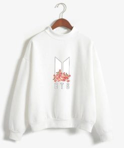 BTS Fleece Sweatshirt New Logo Sweatshirts cb5feb1b7314637725a2e7: black|white|Blue|Grey|Khaki|Navy|Pink|Wine