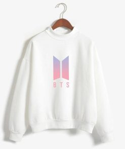 BTS Women’s Sweatshirts New Logo Sweatshirts cb5feb1b7314637725a2e7: black|gray|Blue|Khaki|Navy|Pink|Wine
