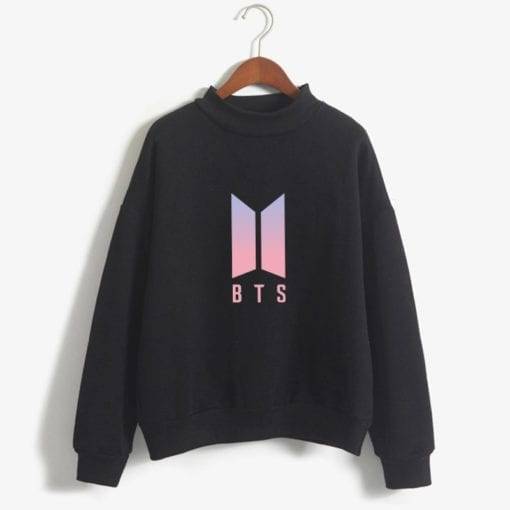 BTS Women’s Sweatshirts New Logo Sweatshirts cb5feb1b7314637725a2e7: black|gray|Blue|Khaki|Navy|Pink|Wine