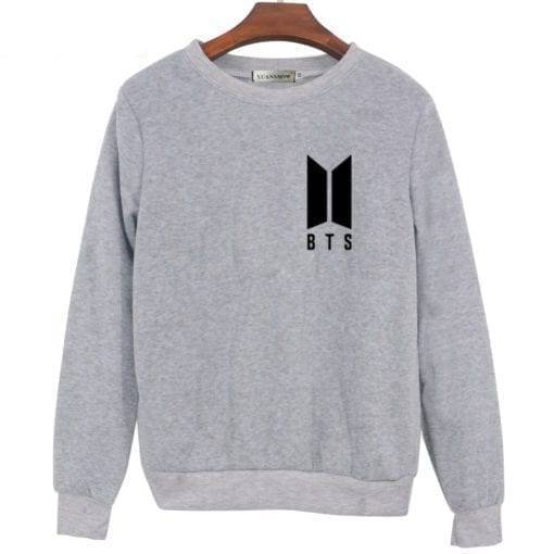 BTS Logo Sweatshirt New Logo Sweatshirts cb5feb1b7314637725a2e7: black|gray|white
