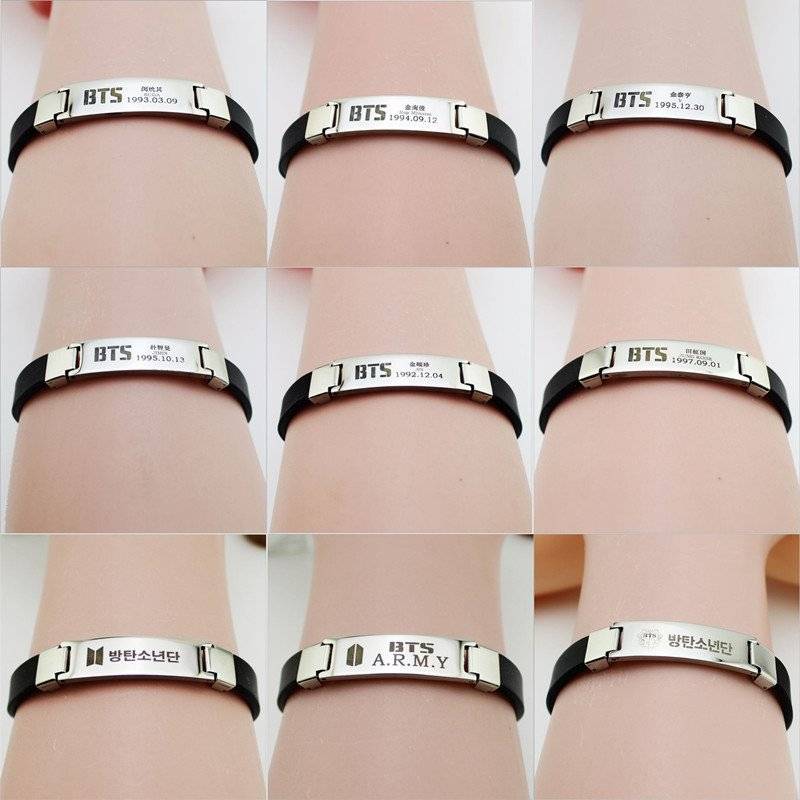KPOP BTS Bracelet BangtanBoys JUNG KOOK Wristband Bracelets
