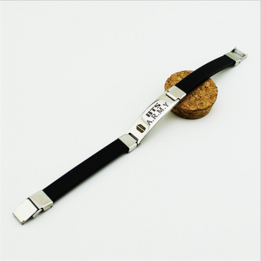 BTS Fancy Bracelet (Titanium Steel + Silica Gel Adjustable) Accessories cb5feb1b7314637725a2e7: JH|JJ|KNJ|KS|KT|MY|PJ|BTS