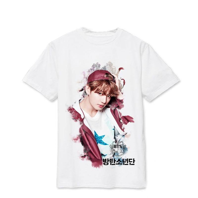 WINGS SUGA V Album Live Print Loose Hip Hop T-shirt