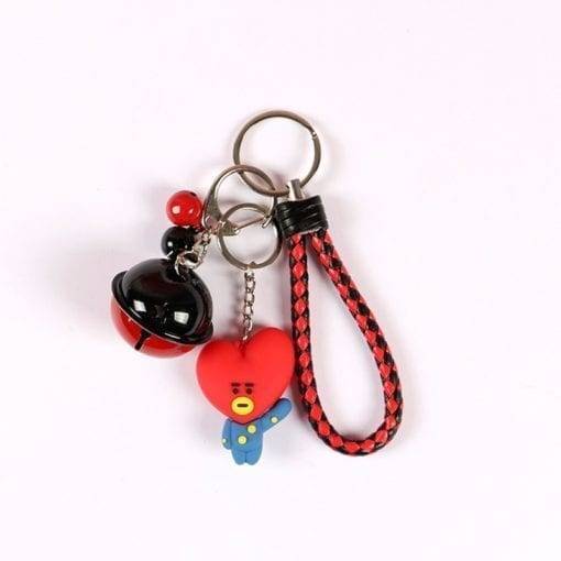 BT21 Cute Doll Bell Keychains Accessories BT21 Key Chain cb5feb1b7314637725a2e7: J-Hope|Jin|RM|Suga|V|JIMIN|Jung Kook