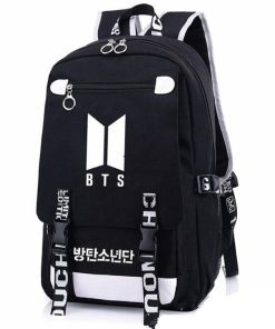 BTS Zipper Laptop Backpack Backpack cb5feb1b7314637725a2e7: Style 1|Style 2|Style 3|Style 4