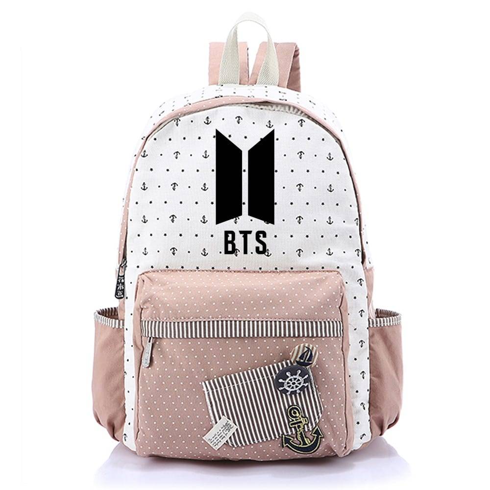 BTS MERCH SHOP, Canvas Student Backpack Did You See My Bag