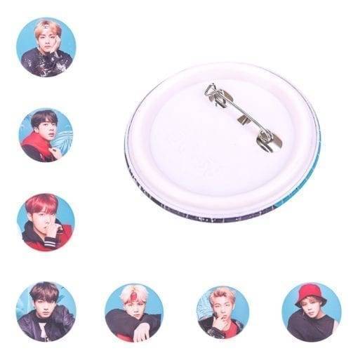 BTS Brooch Pin Badge For Clothes Accessories Badges 8d255f28538fbae46aeae7: 01|02|03|04|05|06|07