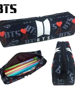 BT21 Canvas Pencil Bag Accessories Army Logo BT21 BulletProof Vest Pencil Case Stationery cb5feb1b7314637725a2e7: BT21|BTS2|BTS3