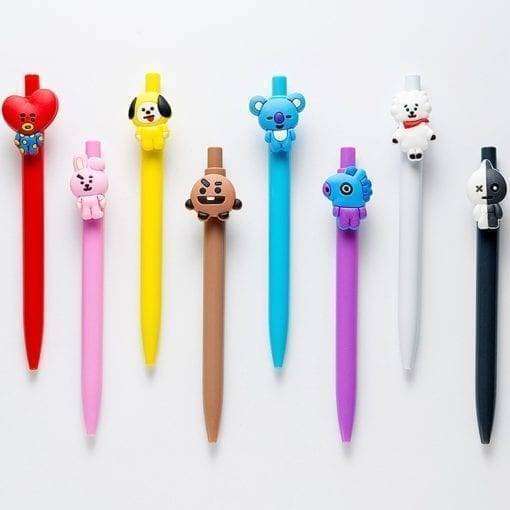 BT21 Cute 10 Color Ballpoint Pen Accessories BT21 Pen Stationery cb5feb1b7314637725a2e7: Ball Pen Alpaca|Ball Pen Koala|Ball Pen Love|Ball Pen Naughty Bag|Ball Pen Pony|Ball Pen Puppy|Ball Pen Rabbit|Ball Pen Robot|Gel Pen Alpaca|Gel Pen Koala|Gel Pen Love|Gel Pen Naughty Bag|Gel Pen Pony|Gel Pen Puppy|Gel Pen Rabbit|Gel Pen Robot