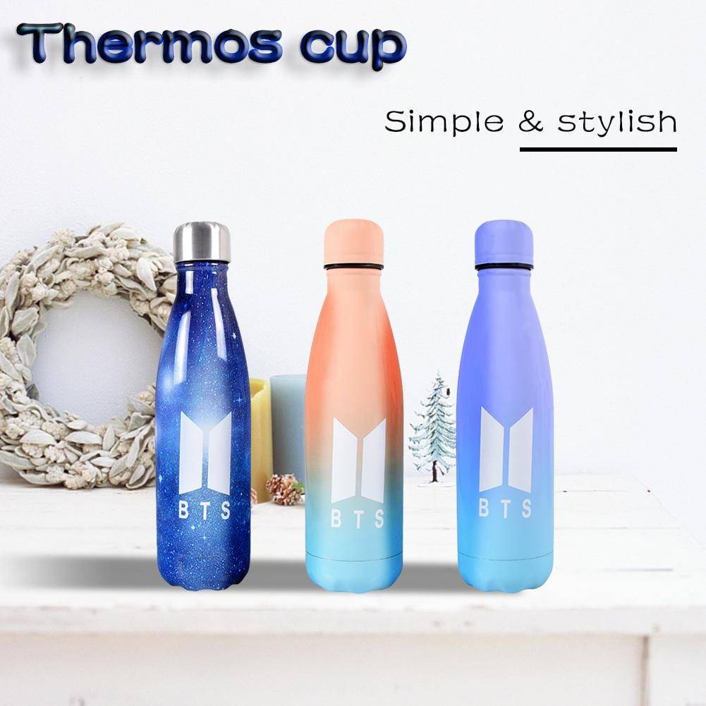 BTS MERCH SHOP | 400ML Vacuum Bottle Water Bottle | BTS Merchandise