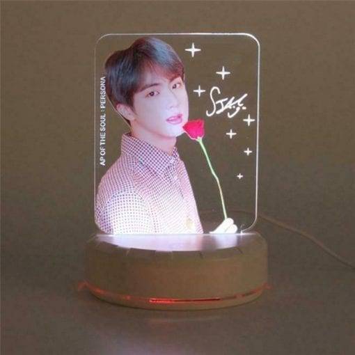 BTS Idol Photo Colorful LED Night Lights Accessories PhotoCard Plaque & Figure cb5feb1b7314637725a2e7: A|B|C|D|E|F|G
