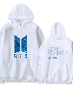 BTS Love Yourself Her Glitter Hoodie Hoddies & Jackets Love Yourself 'Her' New Logo cb5feb1b7314637725a2e7: black|gray|white|Navy|Pink|Red