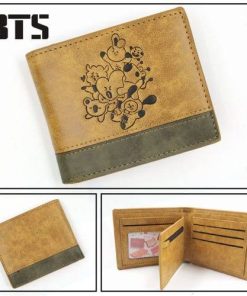 BTS BT21 Brown Wallet Accessories Handbags & Wallets cb5feb1b7314637725a2e7: A|B
