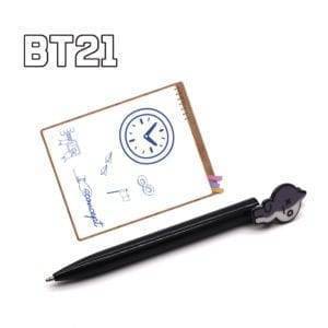 BT21 Notebook+Pencil Case+Ballpoint Pen+Keychain Pendant School Gift Set BT21 Notebook Stationery Brand Name: ohcomics 