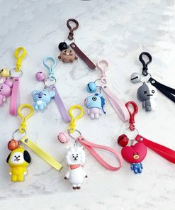 1pc KPOP BTS BT21 Cartoon Keychain Key Holder Chain Bag Pendant Accessories Keyring Jewelry YLM9514 BT21 Key Chain cb5feb1b7314637725a2e7: Cookies|Gog|Heart|Horse|Koala|Rabbit|Sheep|VAN