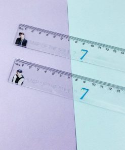 BTS MAP OF THE SOUL 7 Transparent Ruler- 8pieces Accessories Pen Stationery