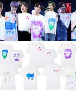 BTS Bangtan Boys Same Graffiti T-shirt Bangtan Fashion T-Shirts Color: V|SUGA|JIN|JIMIN|J-HOPE|JUNG KOOK|RM