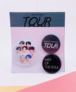 BTS Japan 2020 Album Map To The Soul TOUR – Brooch Collection Pin Badges Brooch Metal Color: 3 Pieces Brooch
