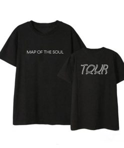 BTS MAP OF THE SOUL 7 Tour Album TShirt BTS MAP OF THE SOUL 7 T-Shirts Color: Black|White
