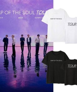 BTS MAP OF THE SOUL 7 Tour Album TShirt BTS MAP OF THE SOUL 7 T-Shirts Color: Black|White