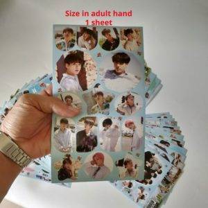 12pcs/lot Super Star Band Sticker Pack Sticker Stickers Color: 12 sheets 