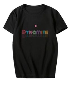 BTS Dynamite Disco T-Shirts BTS Dynamite Merch T-Shirts Color: A-Black|B-Black|A-White|B-White