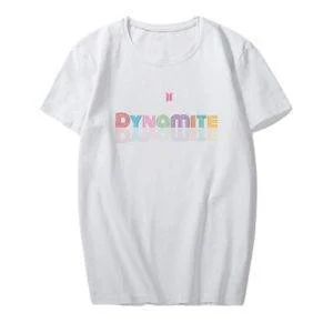BTS Dynamite Disco T-Shirts BTS Dynamite Merch T-Shirts Color: A-Black|B-Black|A-White|B-White 