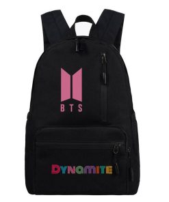 BTS Dynamite Disco Backpack Backpack BTS Dynamite Merch Color: Black|Peach