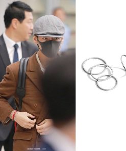 Bangtan Boys Korea Rings Set Bangtan Fashion Ring Main Stone Color: Men One Set 4 Pcs|Women One Set 4 Pcs