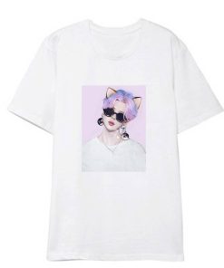 BTS JIMIN Hip Hop Streetwear T-shirt Bangtan Fashion T-Shirts T-Shirts Color: Black|White