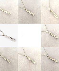 Pendant Chain Necklace Bangtan Fashion Necklace Metal Color: BT|JHOPE|JIMIN|JIN|JUNGKOOK|RM|SUGA|V