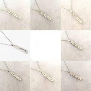 Pendant Chain Necklace Bangtan Fashion Necklace Metal Color: BT|JHOPE|JIMIN|JIN|JUNGKOOK|RM|SUGA|V 