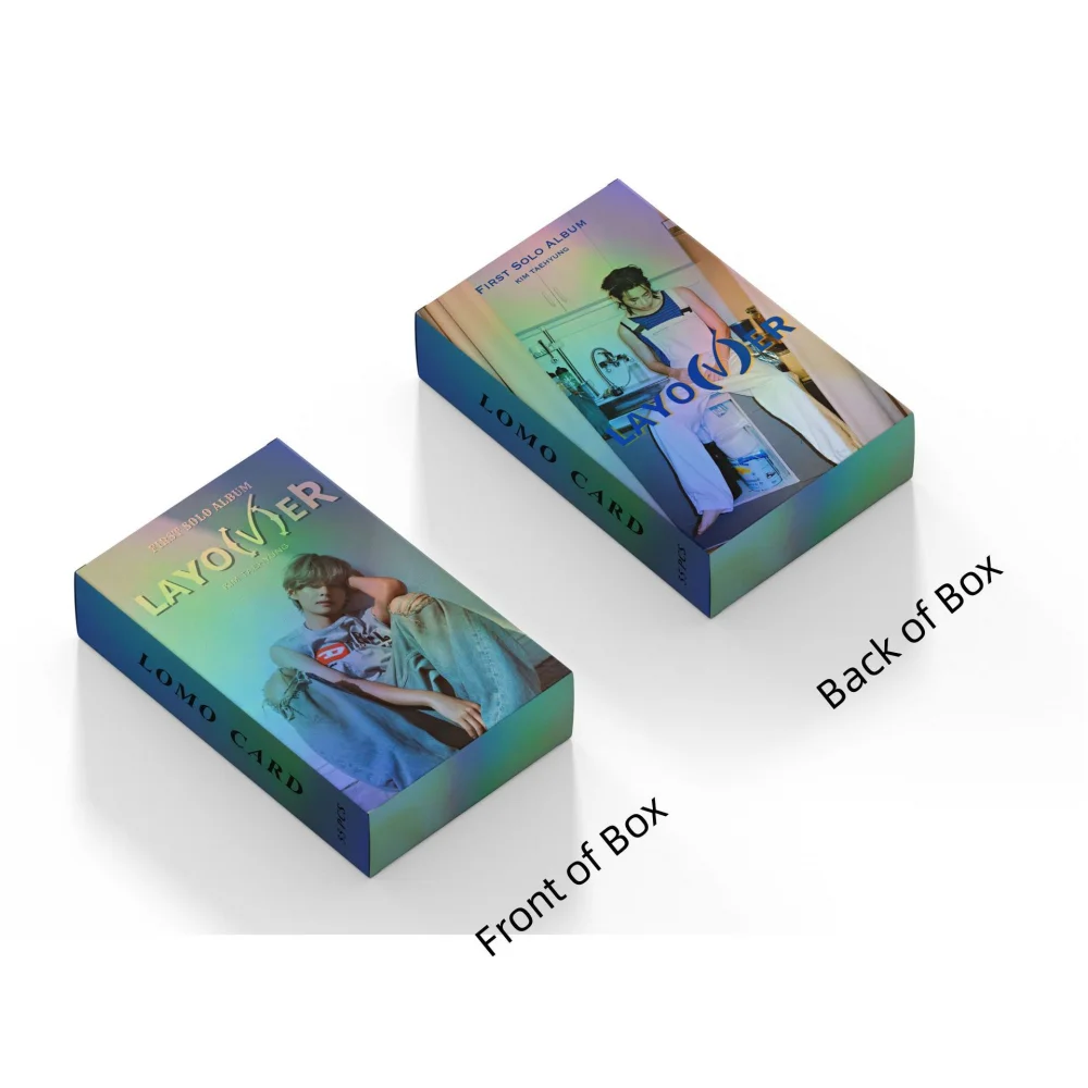 BTS MERCH SHOP  55 Pcs V Layover Album Holographic Postcards