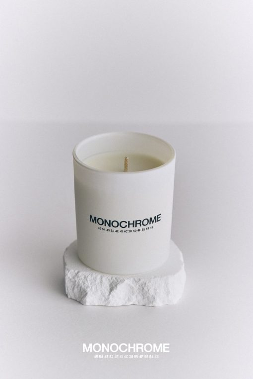 monochrome bts candle merch